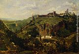 Theodore Rousseau Bourg en Auvergne painting
